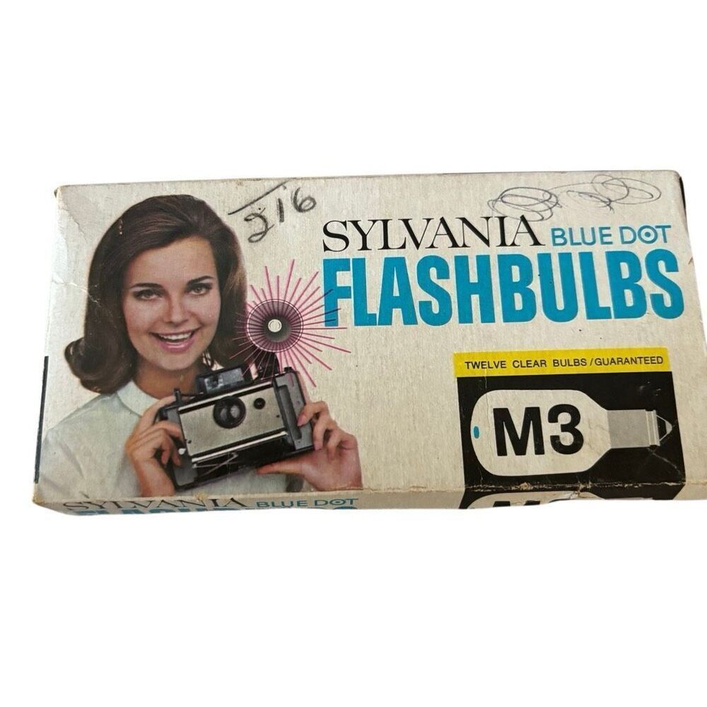 Sylvania Blue Dot Mixed Lot M2/M3 Flashbulbs Box Of 11